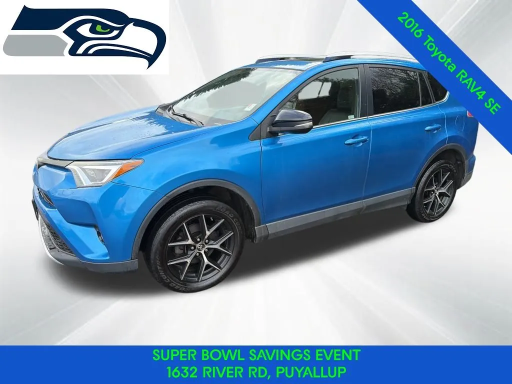 Blue 2016 Toyota RAV4 SE for sale in Puyallup, WA