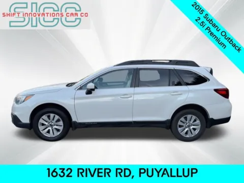 Another view of 2015 Subaru Outback 2.5i Premium for sale in Puyallup, WA at Shift Innovations Car Co