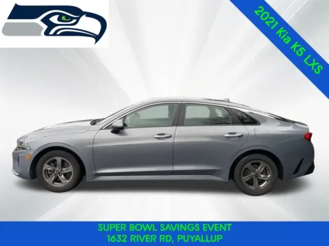 Another view of 2021 Kia K5 LXS for sale in Puyallup, WA at Shift Innovations Car Co