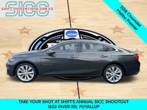 Another view of 2018 Chevrolet Malibu Premier for sale in Puyallup, WA at Shift Innovations Car Co