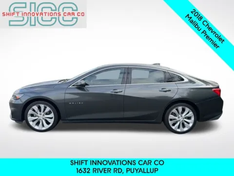 Another view of 2018 Chevrolet Malibu Premier for sale in Puyallup, WA at Shift Innovations Car Co