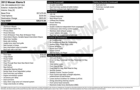 Photos of 2012 Nissan Xterra S for sale in Puyallup, WA at Shift Innovations Car Co