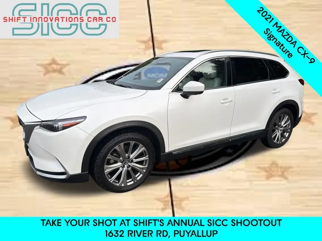 White 2021 Mazda CX-9 Signature for sale in Puyallup, WA