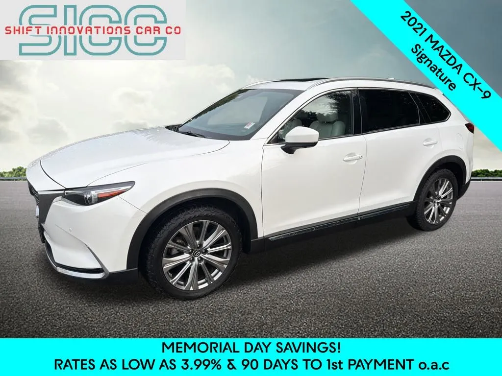 White 2021 Mazda CX-9 Signature for sale in Puyallup, WA