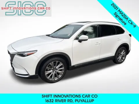 White 2021 Mazda CX-9 Signature for sale in Puyallup, WA
