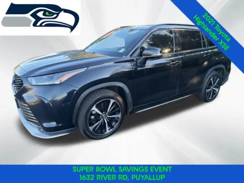 Black 2021 Toyota Highlander XSE for sale in Puyallup, WA