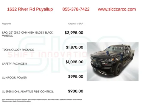 Photos of 2022 Chevrolet Silverado 1500 LTD High Country for sale in Puyallup, WA at Shift Innovations Car Co