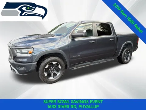 Blue 2019 Ram 1500 Rebel for sale in Puyallup, WA