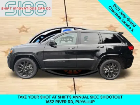 Another view of 2021 Jeep Grand Cherokee Laredo X for sale in Puyallup, WA at Shift Innovations Car Co