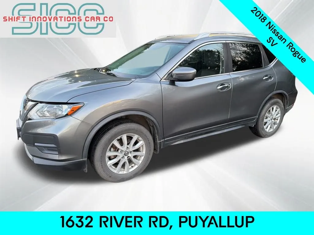 Gray 2018 Nissan Rogue SV for sale in Puyallup, WA