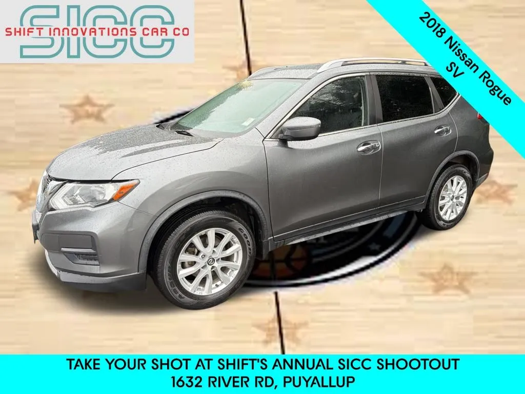 Gray 2018 Nissan Rogue SV for sale in Puyallup, WA