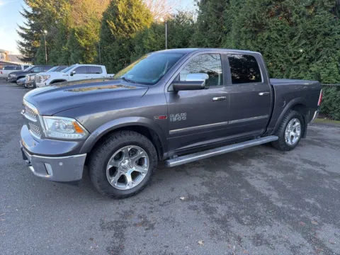 Gray 2015 Ram 1500 Laramie for sale in Puyallup, WA