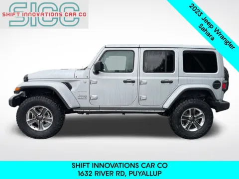 Another view of 2023 Jeep Wrangler Sahara for sale in Puyallup, WA at Shift Innovations Car Co