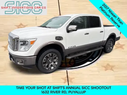 Red 2017 Nissan Titan Platinum Reserve for sale in Puyallup, WA
