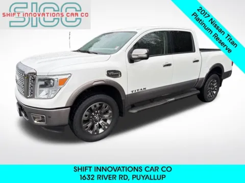 Red 2017 Nissan Titan Platinum Reserve for sale in Puyallup, WA