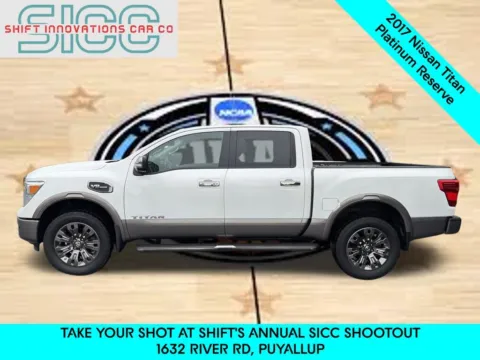 Another view of 2017 Nissan Titan Platinum Reserve for sale in Puyallup, WA at Shift Innovations Car Co