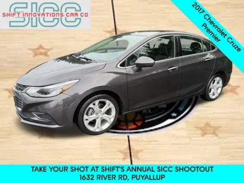 Gray 2017 Chevrolet Cruze Premier for sale in Puyallup, WA