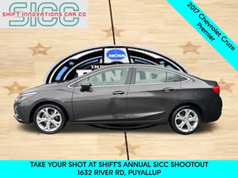 Another view of 2017 Chevrolet Cruze Premier for sale in Puyallup, WA at Shift Innovations Car Co