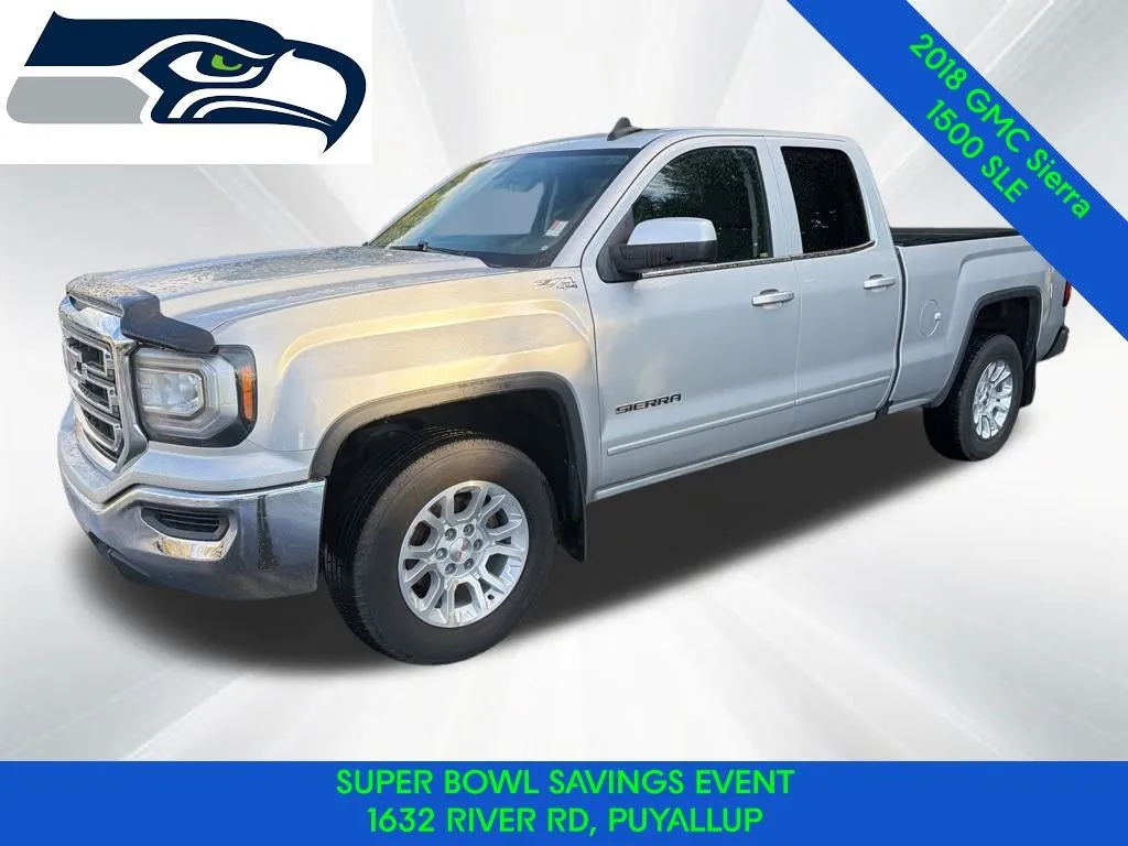 Silver 2018 GMC Sierra 1500 SLE for sale in Puyallup, WA