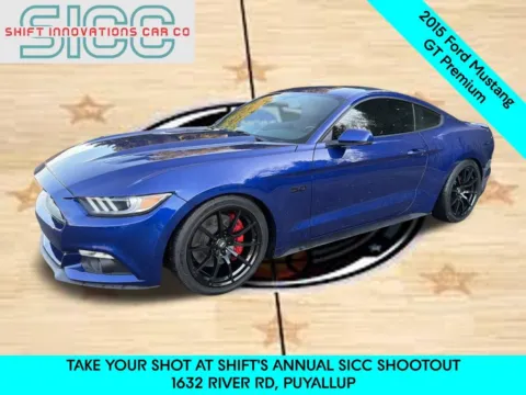 Blue 2015 Ford Mustang GT Premium for sale in Puyallup, WA