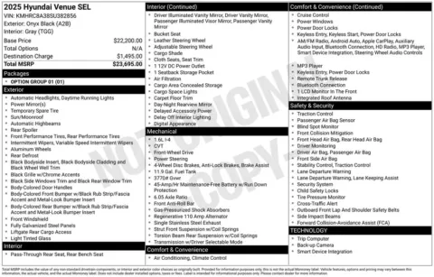 More photos of 2025 Hyundai Venue SEL at Shift Innovations Car Co, WA