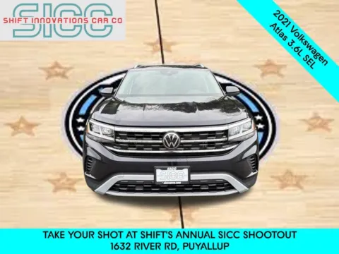 Photos of 2021 Volkswagen Atlas SEL for sale in Puyallup, WA at Shift Innovations Car Co