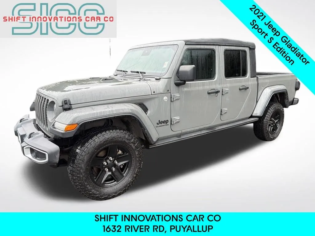 Gray 2021 Jeep Gladiator Sport for sale in Puyallup, WA