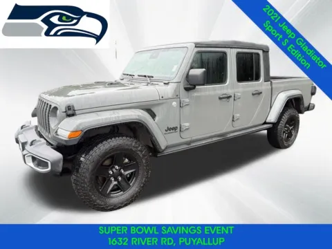 Gray 2021 Jeep Gladiator Sport for sale in Puyallup, WA