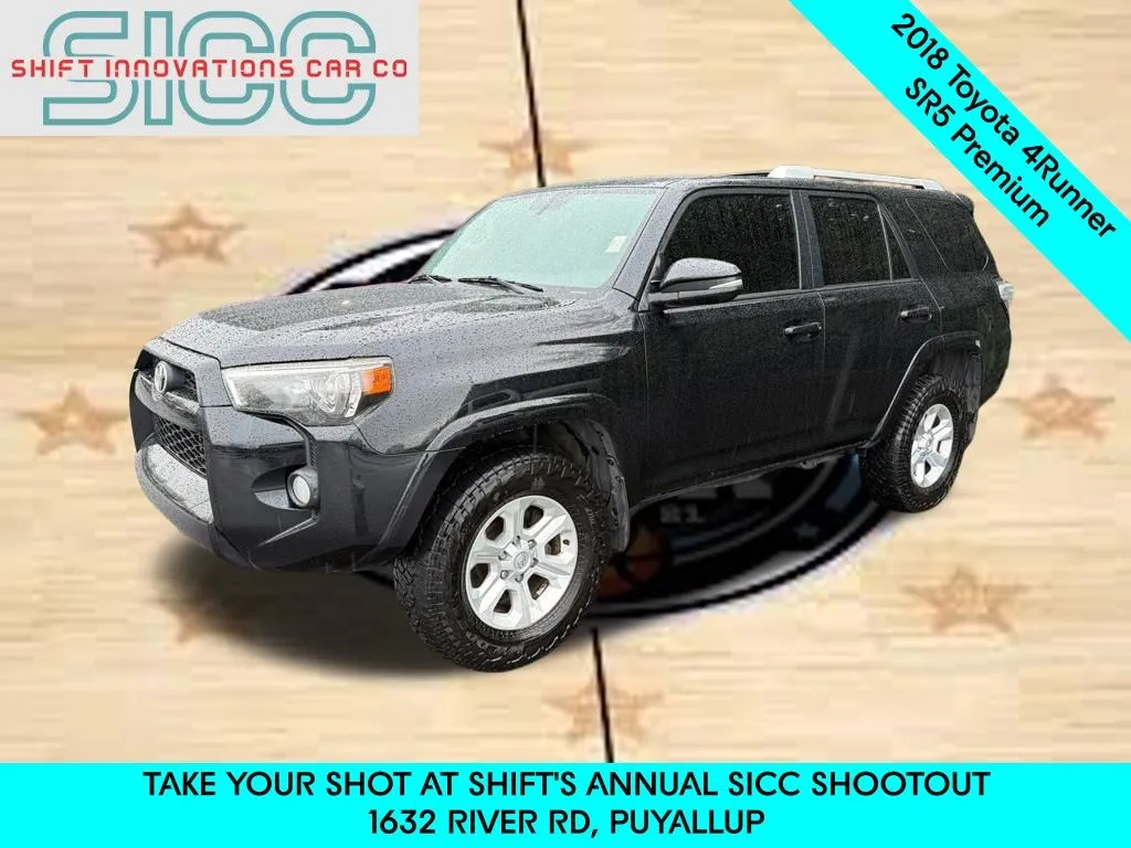 Black 2018 Toyota 4Runner SR5 Premium for sale in Puyallup, WA