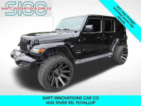 Black 2021 Jeep Wrangler Unlimited Sahara High Altitude for sale in Puyallup, WA