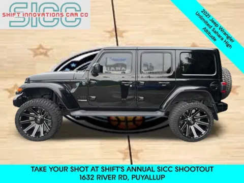 Another view of 2021 Jeep Wrangler Unlimited Sahara High Altitude for sale in Puyallup, WA at Shift Innovations Car Co