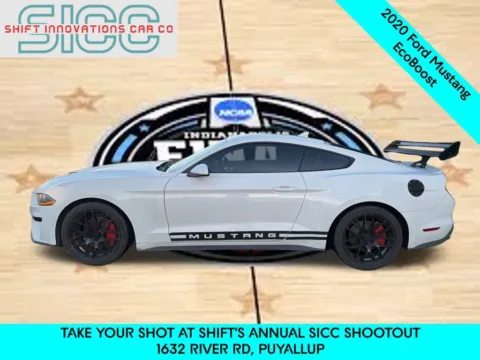 Another view of 2020 Ford Mustang EcoBoost for sale in Puyallup, WA at Shift Innovations Car Co