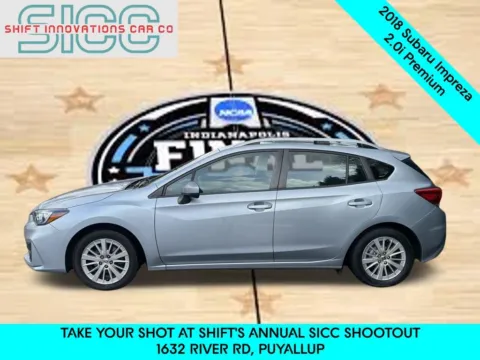 Another view of 2018 Subaru Impreza 2.0i Premium for sale in Puyallup, WA at Shift Innovations Car Co