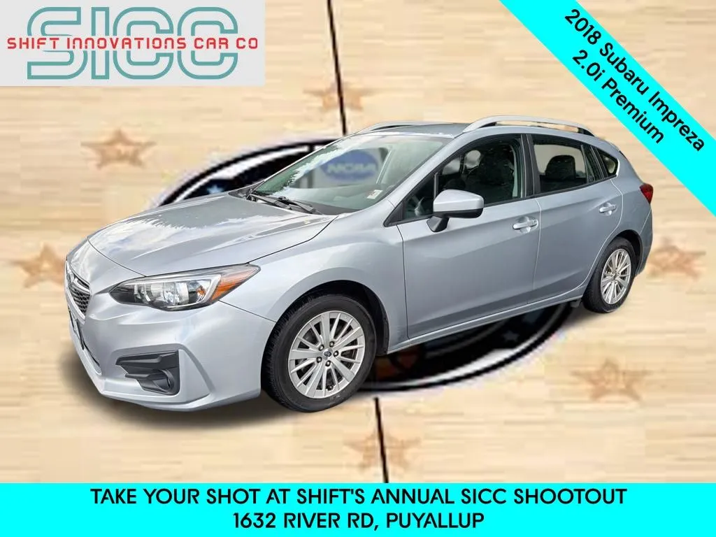 Silver 2018 Subaru Impreza 2.0i Premium for sale in Puyallup, WA