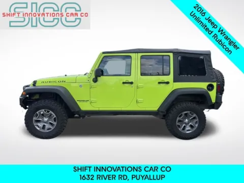 Another view of 2016 Jeep Wrangler Unlimited Rubicon for sale in Puyallup, WA at Shift Innovations Car Co