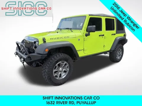Green 2016 Jeep Wrangler Unlimited Rubicon for sale in Puyallup, WA
