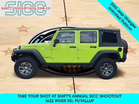 Another view of 2016 Jeep Wrangler Unlimited Rubicon for sale in Puyallup, WA at Shift Innovations Car Co