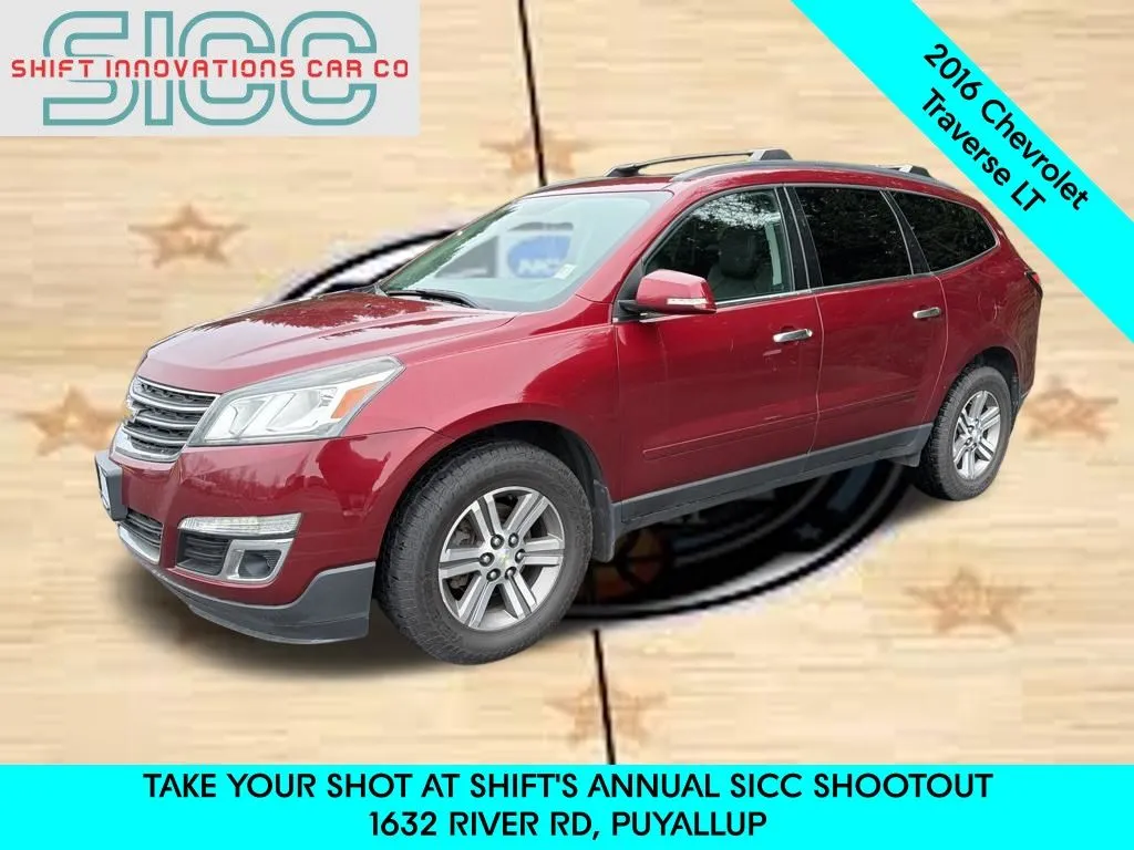 Red 2016 Chevrolet Traverse 2LT for sale in Puyallup, WA