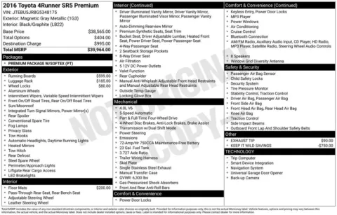 Photos of 2016 Toyota 4Runner SR5 Premium for sale in Puyallup, WA at Shift Innovations Car Co