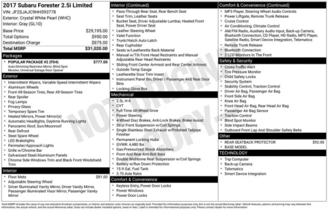 Photos of 2017 Subaru Forester 2.5i Limited for sale in Puyallup, WA at Shift Innovations Car Co