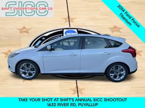 Another view of 2014 Ford Focus Titanium for sale in Puyallup, WA at Shift Innovations Car Co