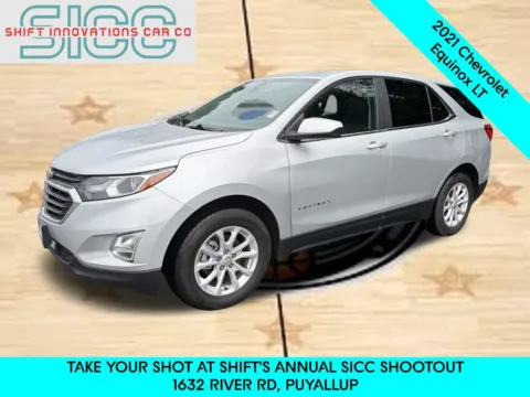 Silver 2021 Chevrolet Equinox LT for sale in Puyallup, WA