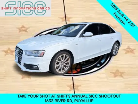 White 2015 Audi A4 2.0T Premium for sale in Puyallup, WA