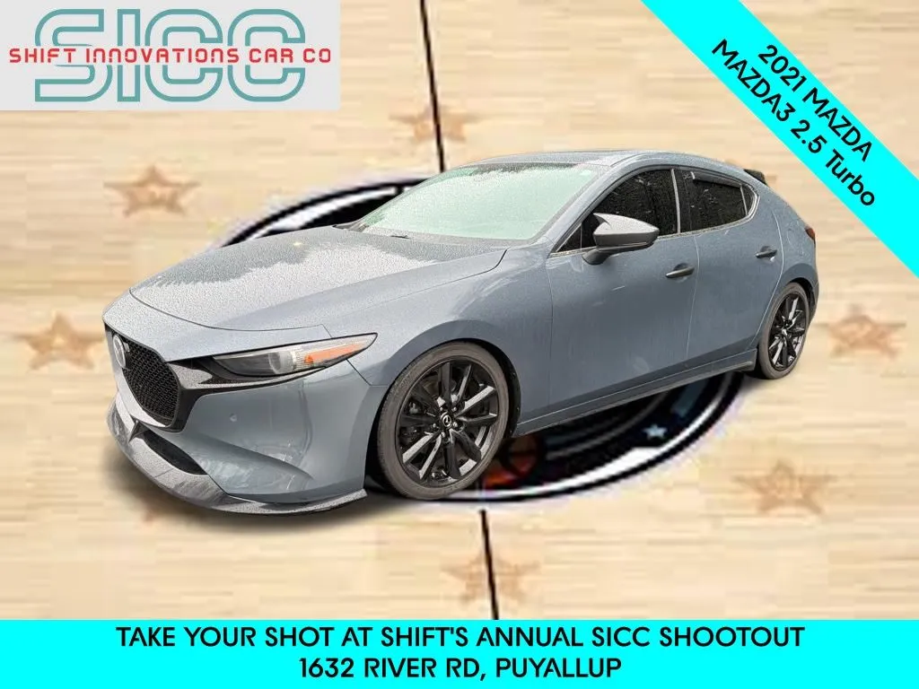 Gray 2021 Mazda Mazda3 Premium Plus for sale in Puyallup, WA