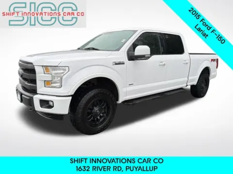 White 2015 Ford F-150 Lariat for sale in Puyallup, WA