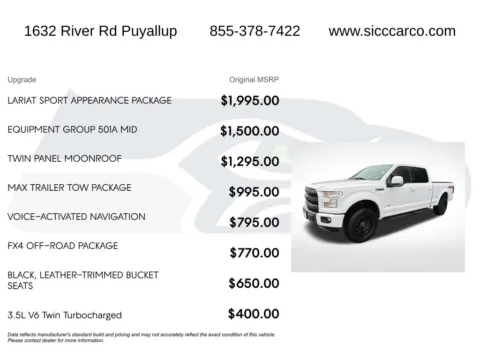 More photos of 2015 Ford F-150 Lariat at Shift Innovations Car Co, WA