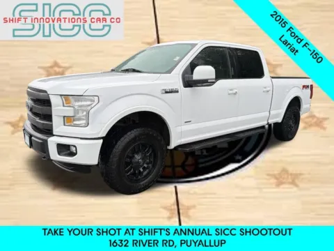 White 2015 Ford F-150 Lariat for sale in Puyallup, WA