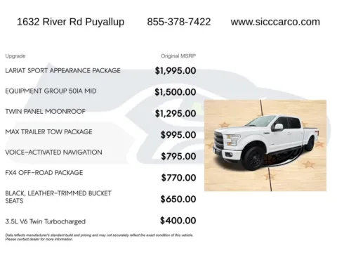 More photos of 2015 Ford F-150 Lariat at Shift Innovations Car Co, WA