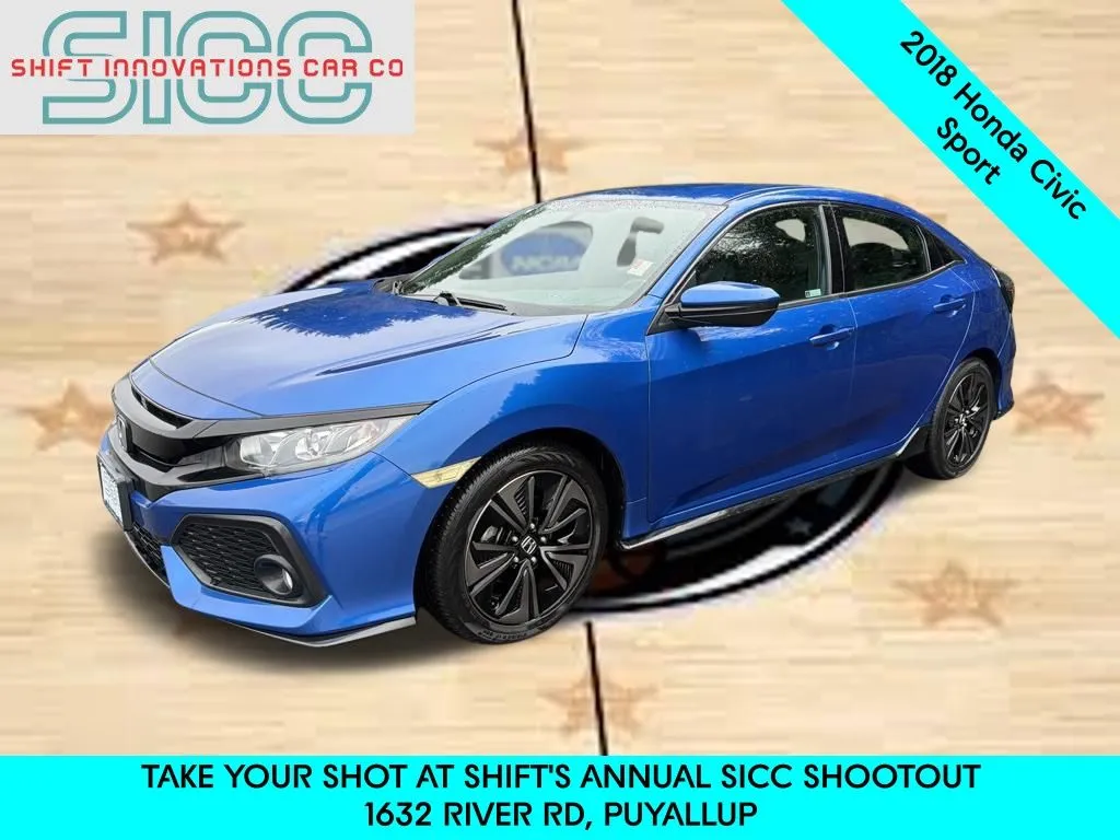 Blue 2018 Honda Civic Sport for sale in Puyallup, WA