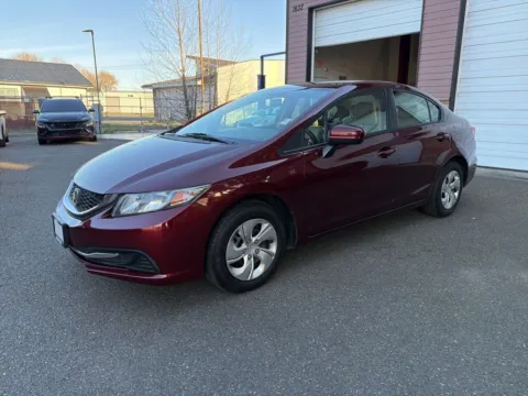 Red 2015 Honda Civic LX for sale in Puyallup, WA